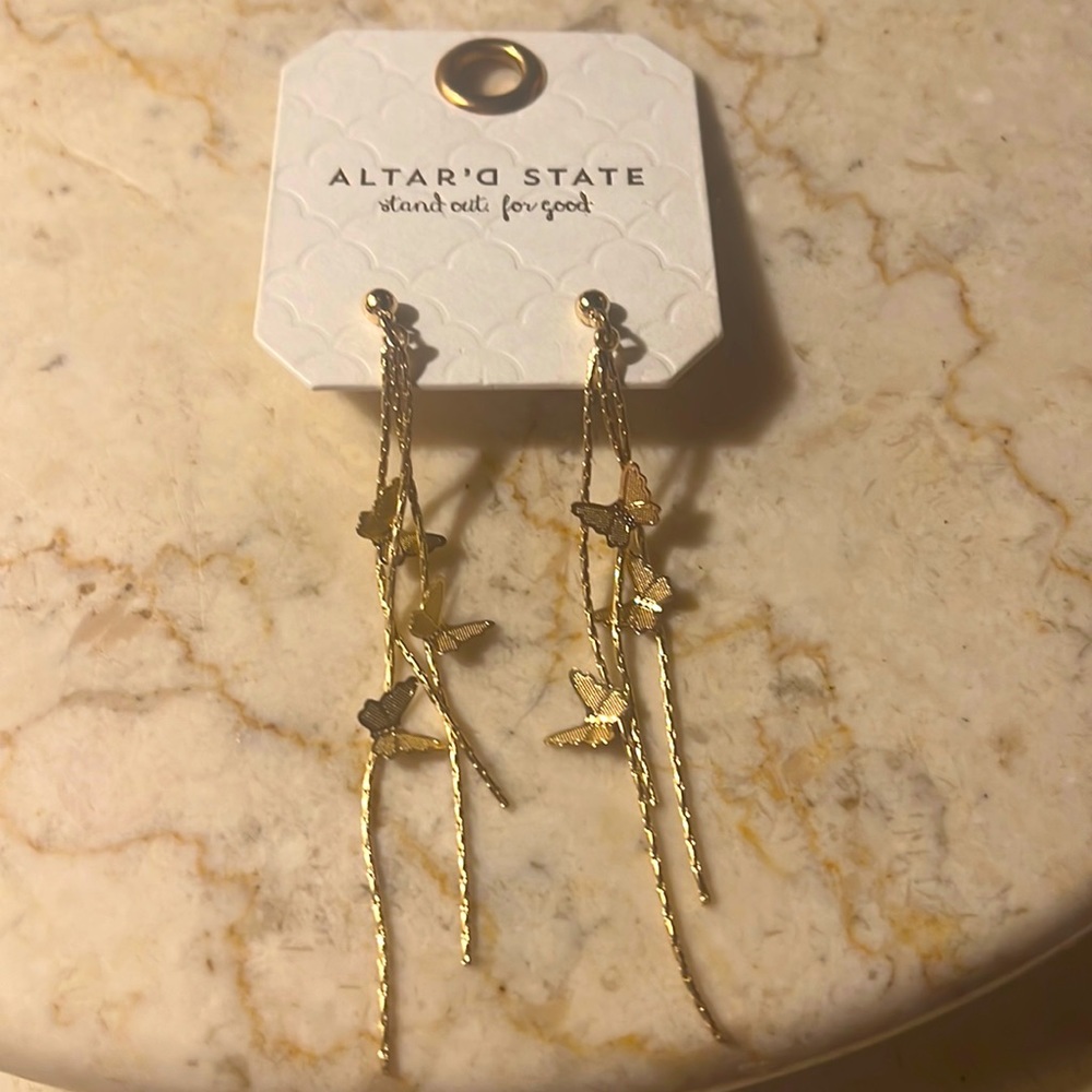 New butterfly earring dangles
